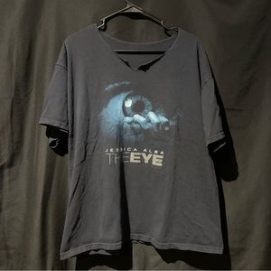 The Eye Movie Promo Shirt Jessica Alba 2008 Men's Size XL Used Cut Small Holes
